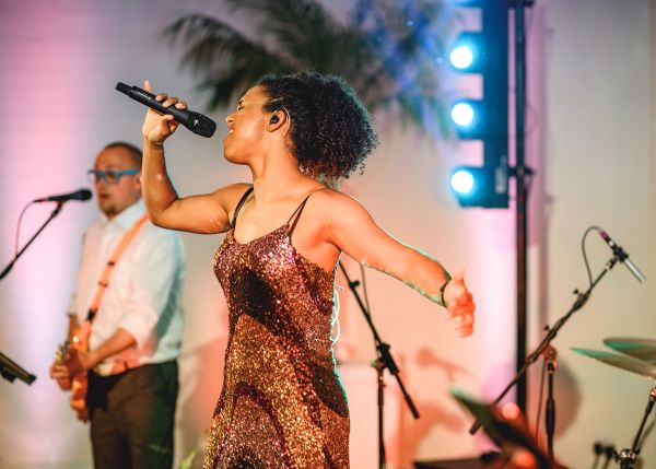 AKA Party Band performing at Kew Gardens Wedding